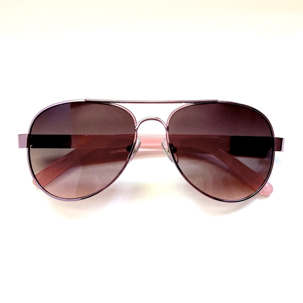 REVLON RVN 43 FDR AVIATOR SUNGLASSES - METALLIC BERRY PINK/DARK TEA GRADIENT